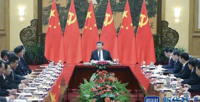 思想会客室——习近平会见朝鲜劳动党友好参观团